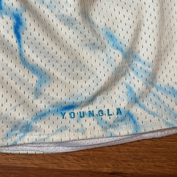 YoungLA 135 House Party Shorts Blue Ink - Picture 2 of 6